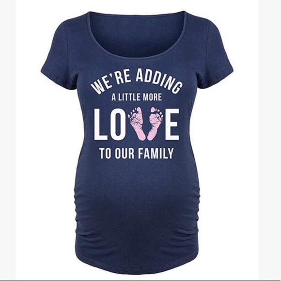 🆕 “We’re Adding A Little More” Maternity Tee - Picture 1 of 1